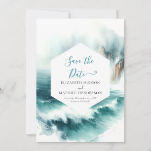 Save The Date Beau Mariage nautique personnalisé