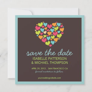 Save The Date Beaucoup de coeurs aiment sauver la date de l'anno