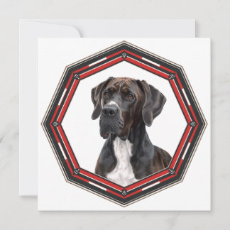 Save The Date Beautiful Great Dane In A Frame