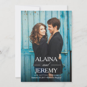 Save The Date Beaux noms Enregistrer la date Annonce