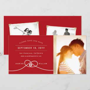 Save The Date Bécasseau maubèche Double Bonheur Photo de mariage