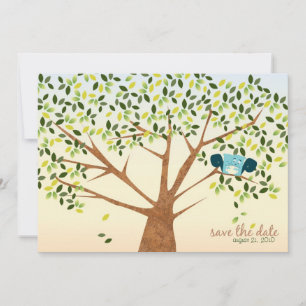 Save The Date Belles économies d'arbre d'écureuil la date