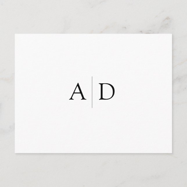 Save the Date benutzerdefinierbare Karte (Rückseite)