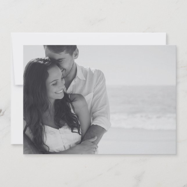 Save the Date benutzerdefiniertes Foto und Text (Vorderseite)