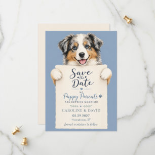 Save The Date Berger Australien Aussie Chien Animal de Compagnie