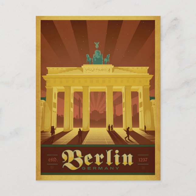 Save The Date | Berlin, Deutschland Ankündigungspostkarte (Vorderseite)