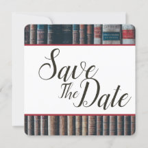 Bibliothèque Vintage Enregistrez La Date