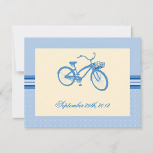 Save The Date Bicyclette Bleue Enregistrer la date Annonce