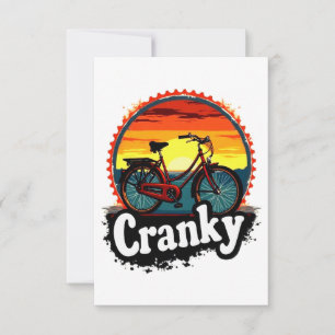 Save The Date Bicyclette Cranky Sunset Tee - Energiez Votre Voya