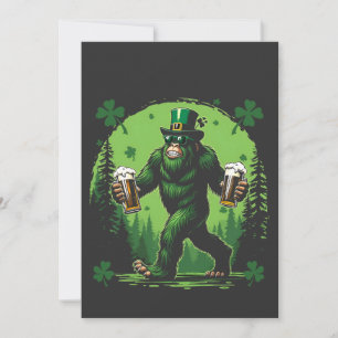 Save The Date Bière St. Patrick's Day Gros aliment Sasquashe drô