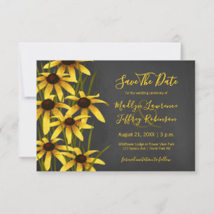 Save The Date Black Eyed Susan mariage