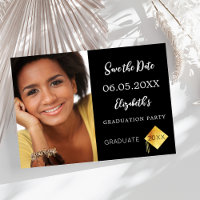 Black white Graduation Party