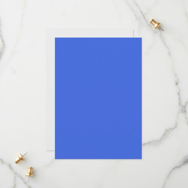Save The Date Bleu de roi et blanc Enregistrez la date – Personn (Devant/Arrière en situation)