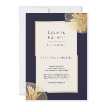 Bleu foncé Petit Mariage de taille réduite L'amour