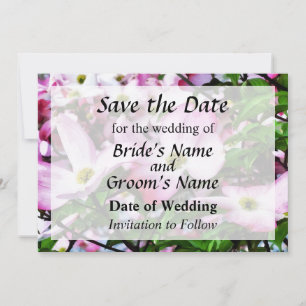 Save The Date Blossoms de Dogwood Rose Enregistrer la date