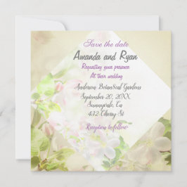 Save the Date Blumenhochzeit Einladung