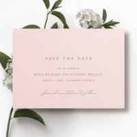 Blush rose clair | Mariage élégant simple