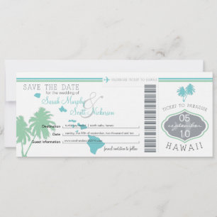 Save the Date Boarding nach Hawaii