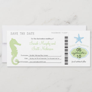 Save the Date Boarding Pass