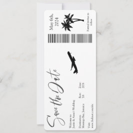 Save the Date - Boarding Pass Einladung