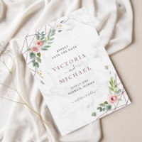 Bohème Rose or Aquarelle Floral rose Mariage