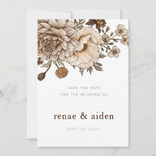 Save The Date Boho Chic Enregistrer la date, Woodland Enregistre
