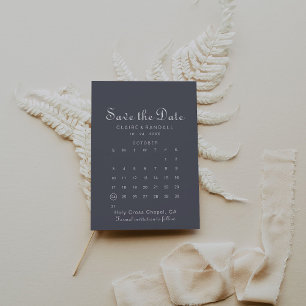 Save The Date Boho de soirée simple Enregistrer le calendrier de