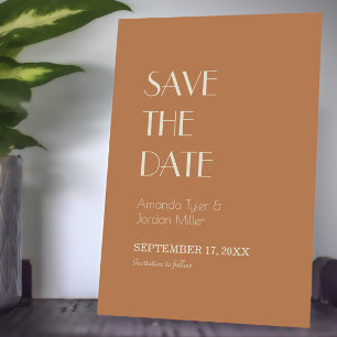 Save The Date Boho Deco d'automne   Mariage en terre cuite