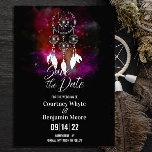 Save The Date Boho Dream Catcher Mariage