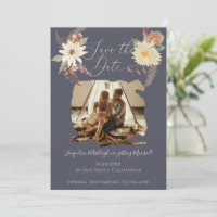 BOHO Fall Floral Watercolor Photo Script moderne S