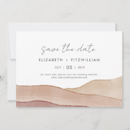 Save The Date Boho Watercolor Mariage Abstrait