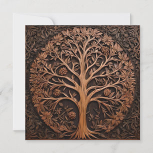 Save The Date Bois australiens : 3D Warah Tree Wood Print,