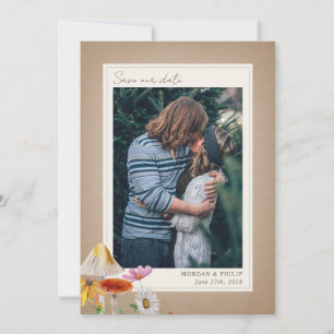 Save The Date Bois de forêt Mariage Photo