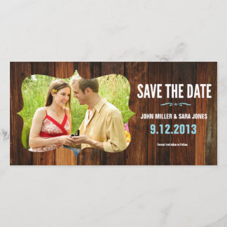 Save The Date Bois Rustique Enregistrer La Date