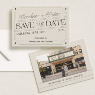 Save The Date Boîte d'allumettes "Sauvez la date" inspirée des o