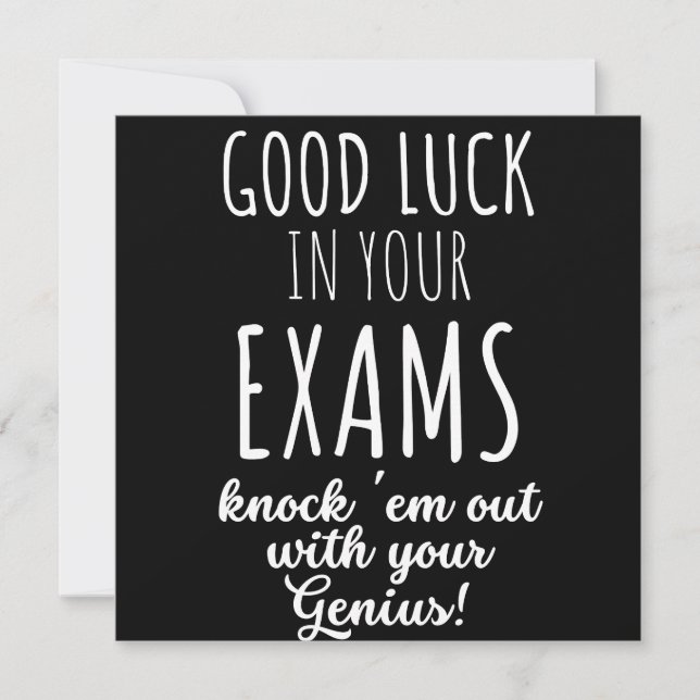 Save The Date bonne chance dans vos examens (Devant)