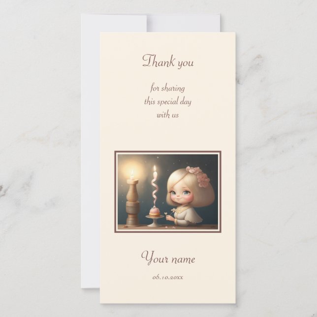 Save The Date Bonne fille anniversaire 01 (Devant)