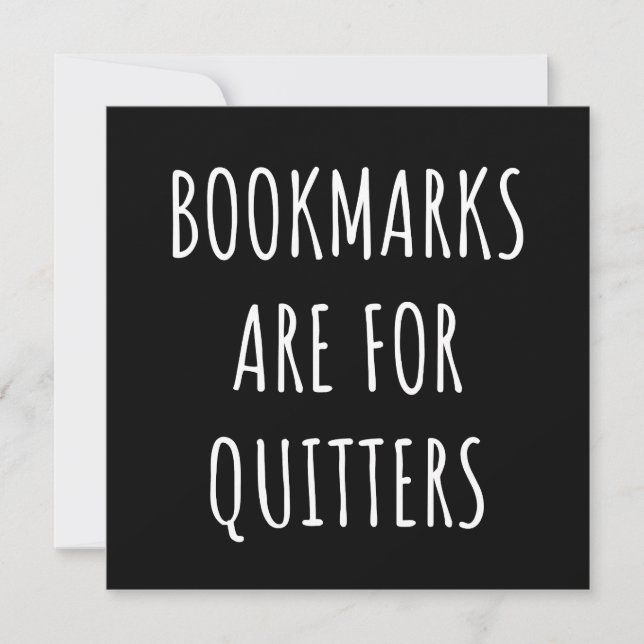 Save The Date Bookmarks Are for Quitters (Devant)