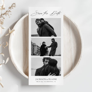 Save The Date Booth photo moderne - Bande photo minimale