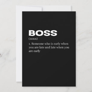 Save The Date Boss Funny Définition Joyeux Boss's Day