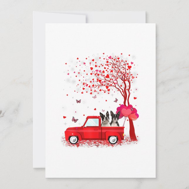 Save The Date Boston Terrier Valentines Jour Cadeaux Chiens Cami (Devant)