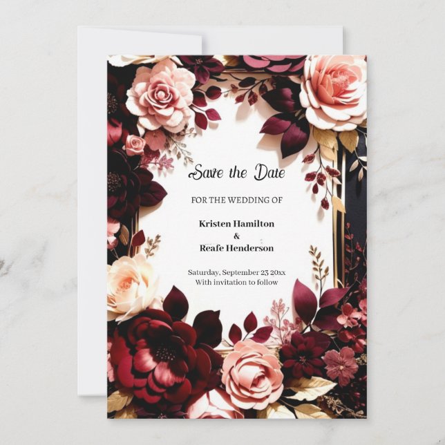 Save The Date Botanique de Bourgogne (Devant)