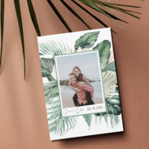 Botanique Mariage Tropical Photo Enregistrer La Da