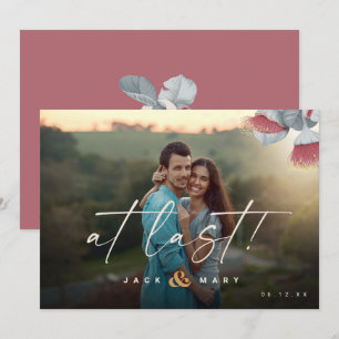 Save The Date Botanique minimaliste Enregistrer la date avec pho