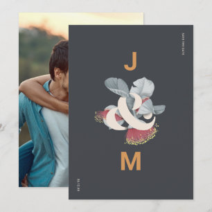 Save The Date Botanique minimaliste Enregistrer la date avec pho