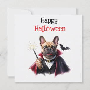 Save The Date Bouledogue français Halloween French Bulldog