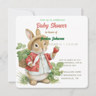 Save The Date Boulet d'aquarelle mignonne aux fraises