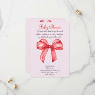 Save The Date Bouton rouge à eau mignon