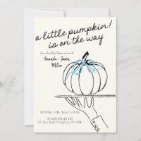 Bow Bow Baby shower d'automne Citrouilles dessinés