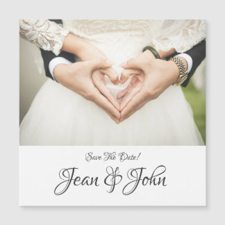 Save the Date Braut und Bräuche Personalisiert Magnetkarte